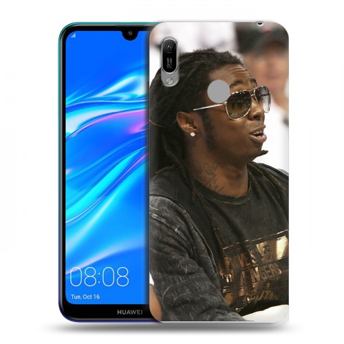 Дизайнерский пластиковый чехол для Huawei Y6 (2019) Lil Wayne