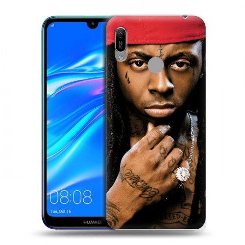 Дизайнерский пластиковый чехол для Huawei Y6 (2019) Lil Wayne
