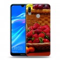 Дизайнерский пластиковый чехол для Huawei Y6 (2019) Клубника