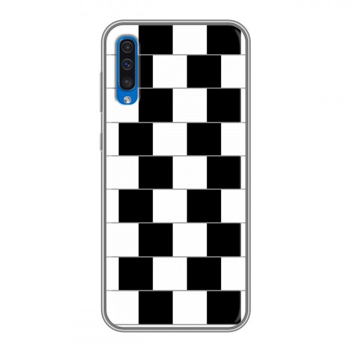 Дизайнерский пластиковый чехол для Samsung Galaxy A50 Оптические иллюзии
