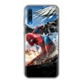 Дизайнерский пластиковый чехол для Samsung Galaxy A50 Человек - паук
