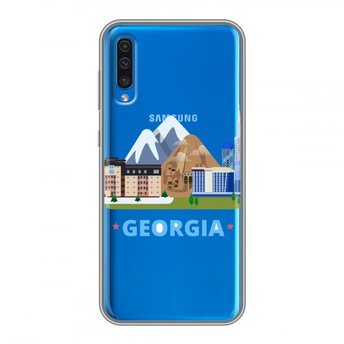 Дизайнерский силиконовый чехол для Samsung Galaxy A50 Грузия