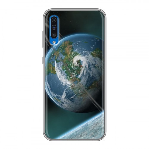 Дизайнерский пластиковый чехол для Samsung Galaxy A50 Земля