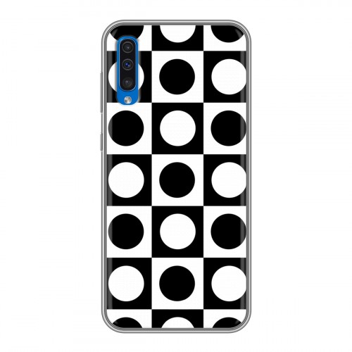 Дизайнерский силиконовый чехол для Samsung Galaxy A50 Черно-белые фантазии