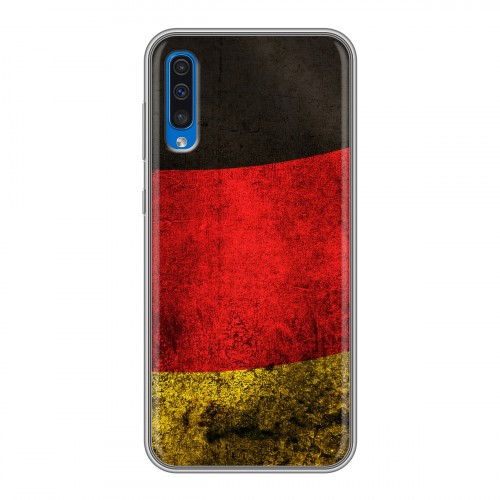 Дизайнерский пластиковый чехол для Samsung Galaxy A50 Флаг Германии
