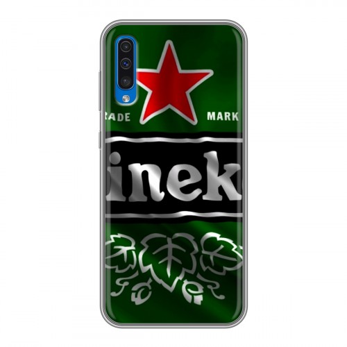 Дизайнерский силиконовый чехол для Samsung Galaxy A50 Heineken