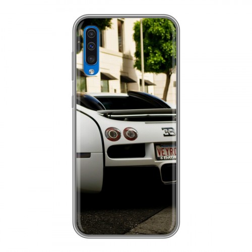 Дизайнерский пластиковый чехол для Samsung Galaxy A50 Bugatti