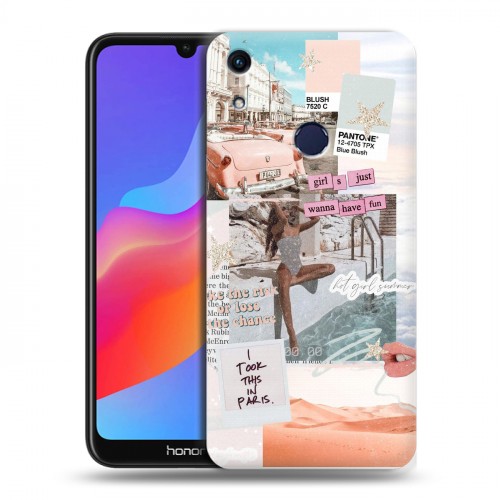 Дизайнерский пластиковый чехол для Huawei Honor 8A Коллаж