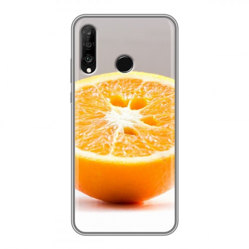Дизайнерский силиконовый чехол для Huawei P30 Lite Апельсины