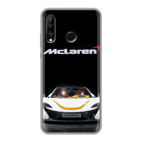 Дизайнерский силиконовый чехол для Huawei P30 Lite McLaren