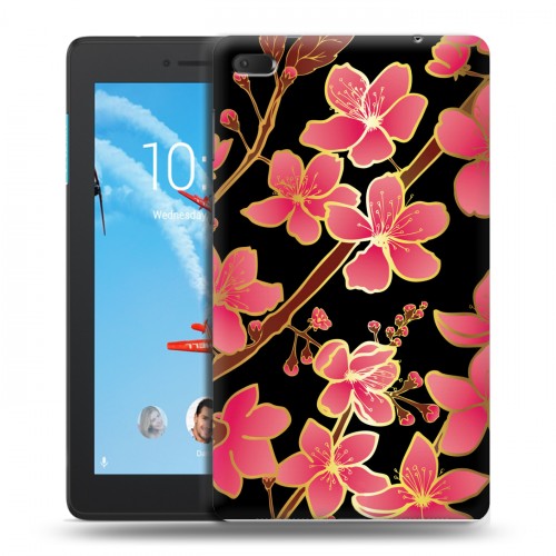 Дизайнерский силиконовый чехол для Lenovo Tab E7 Люксовые цветы