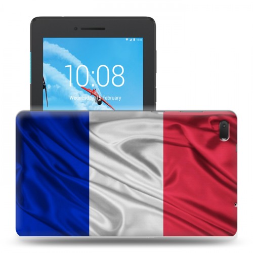 Дизайнерский силиконовый чехол для Lenovo Tab E7 Флаг Франции