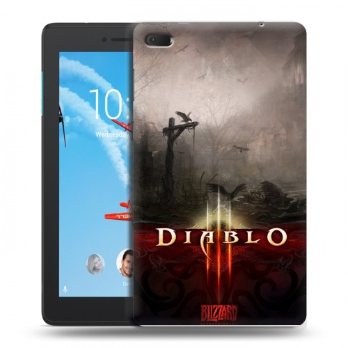 Дизайнерский силиконовый чехол для Lenovo Tab E7 Diablo