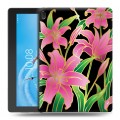 Дизайнерский силиконовый чехол для Lenovo Tab E10 Люксовые цветы