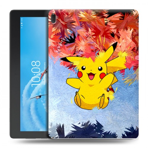 Дизайнерский силиконовый чехол для Lenovo Tab E10 Pokemon Go