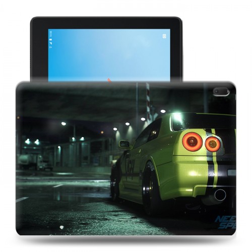 Дизайнерский силиконовый чехол для Lenovo Tab E10 Need For Speed