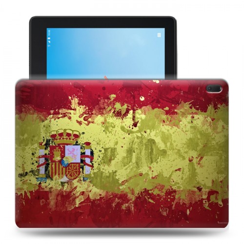 Дизайнерский силиконовый чехол для Lenovo Tab E10 флаг Испании