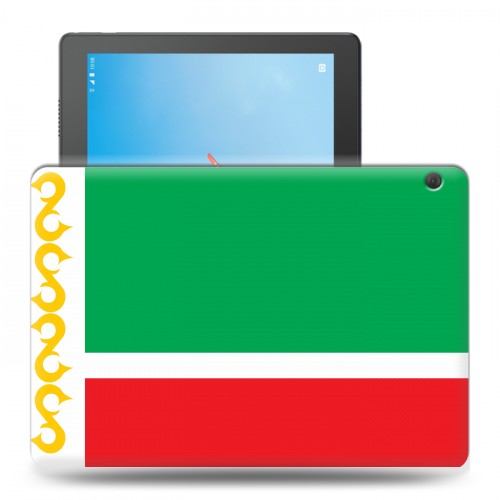 Дизайнерский силиконовый чехол для Lenovo Tab M10 флаг Чечни