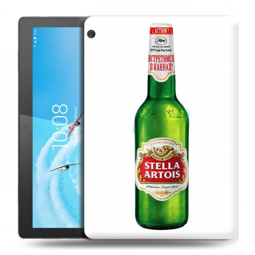 Дизайнерский силиконовый чехол для Lenovo Tab M10 Stella Artois