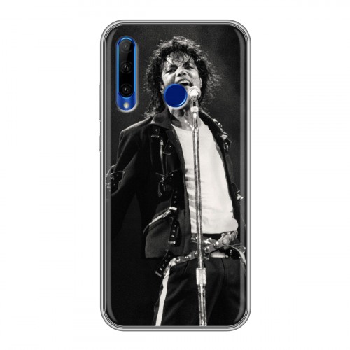 Дизайнерский силиконовый чехол для Huawei Honor 10i Майкл Джексон