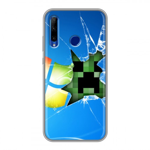 Дизайнерский силиконовый чехол для Huawei Honor 10i Minecraft