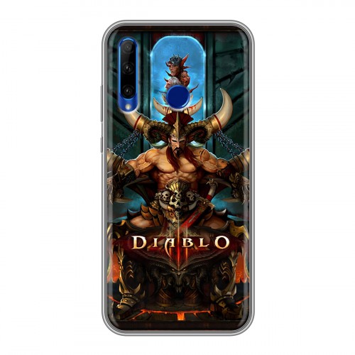 Дизайнерский силиконовый чехол для Huawei Honor 10i Diablo