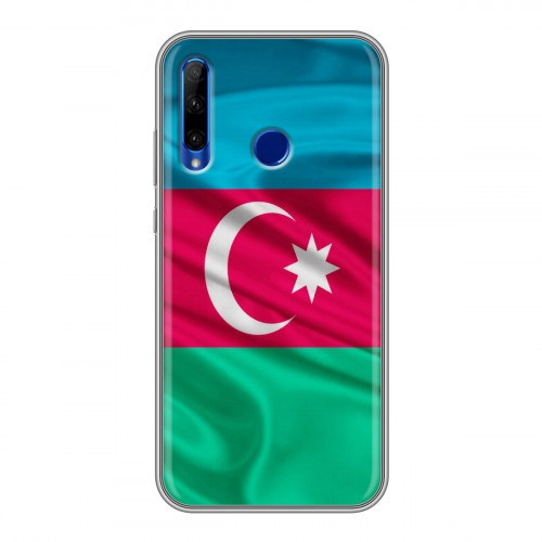 Дизайнерский силиконовый чехол для Huawei Honor 10i Флаг Азербайджана