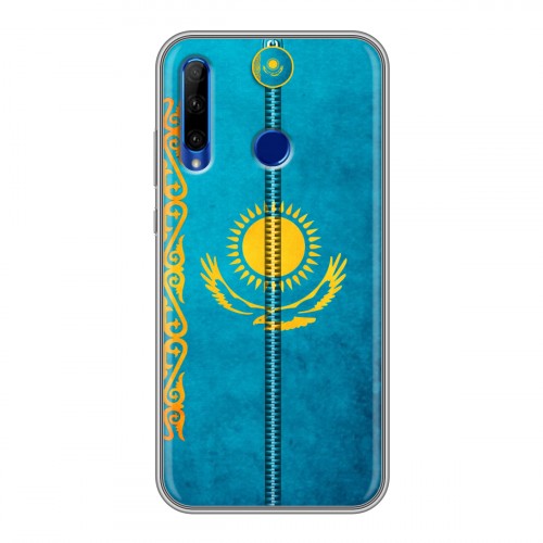 Дизайнерский силиконовый чехол для Huawei Honor 10i Флаг Казахстана