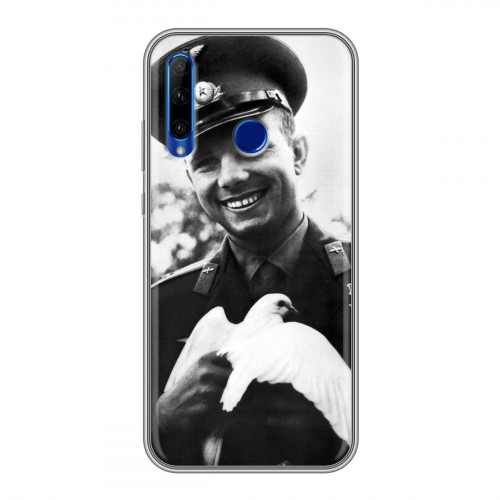 Дизайнерский силиконовый чехол для Huawei Honor 10i Юрий Гагарин