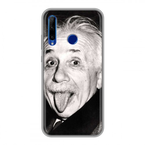 Дизайнерский силиконовый чехол для Huawei Honor 10i Альберт Эйнштейн