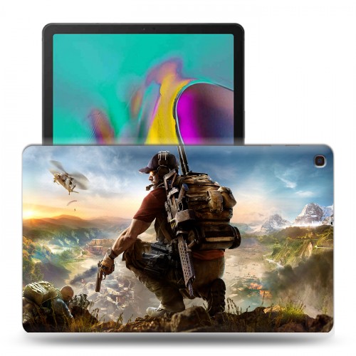 Дизайнерский силиконовый чехол для Samsung Galaxy Tab A 10.1 (2019) Tom Clancy's Ghost Recon Wildlands