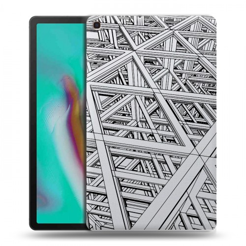 Полупрозрачный дизайнерский пластиковый чехол для Samsung Galaxy Tab A 10.1 (2019) Абстракции
