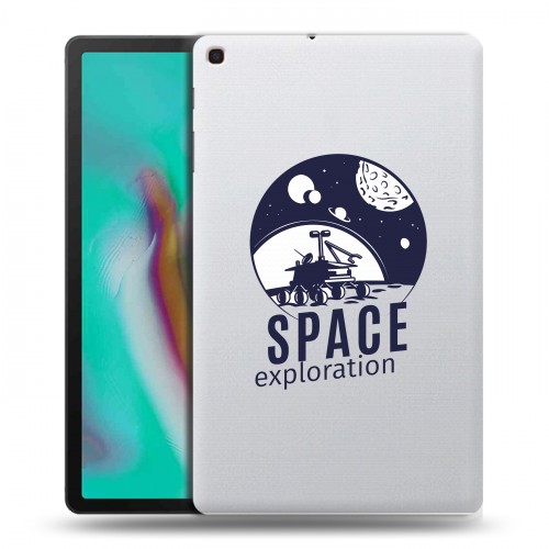 Полупрозрачный дизайнерский пластиковый чехол для Samsung Galaxy Tab A 10.1 (2019) Прозрачный космос