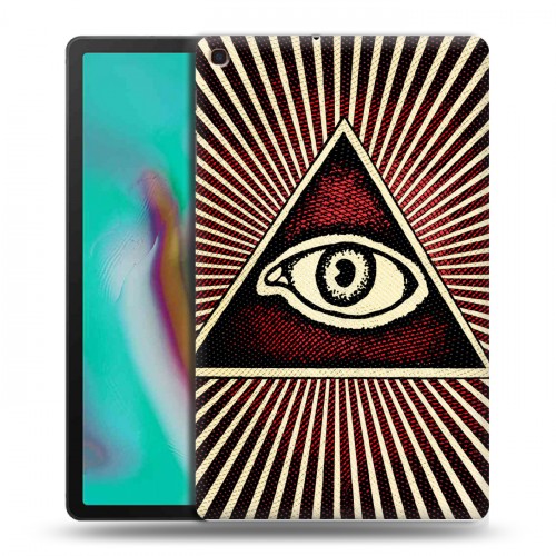 Дизайнерский силиконовый чехол для Samsung Galaxy Tab A 10.1 (2019) Всевидящее око