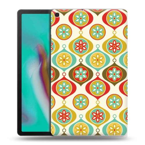 Дизайнерский силиконовый чехол для Samsung Galaxy Tab A 10.1 (2019) Ретро Рождество