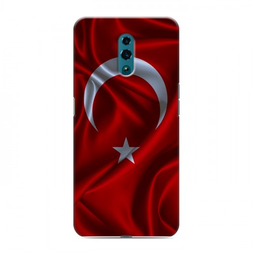 Дизайнерский пластиковый чехол для OPPO Reno Флаг Турции