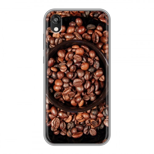 Дизайнерский силиконовый чехол для Huawei Honor 8s кофе текстуры