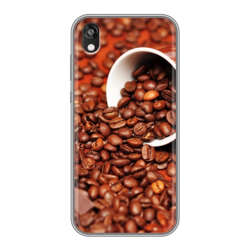 Дизайнерский силиконовый чехол для Huawei Honor 8s кофе текстуры
