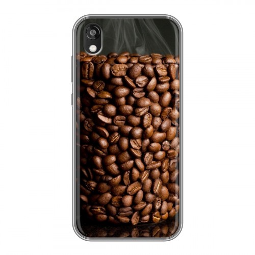 Дизайнерский пластиковый чехол для Huawei Honor 8s кофе текстуры