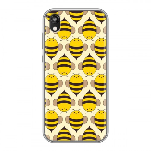 Дизайнерский силиконовый чехол для Huawei Honor 8s Пчелиные узоры