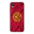 Дизайнерский силиконовый чехол для Huawei Honor 8s Флаг Киргизии
