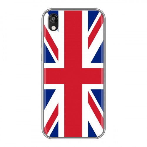 Дизайнерский силиконовый с усиленными углами чехол для Huawei Honor 8s Флаг Британии