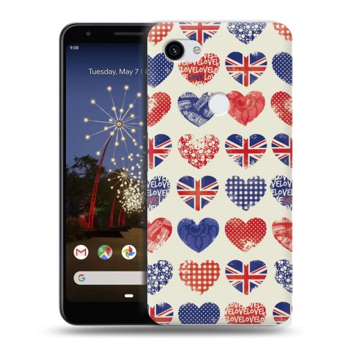 Дизайнерский пластиковый чехол для Google Pixel 3a XL British love