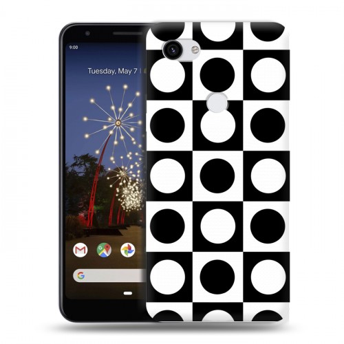 Дизайнерский пластиковый чехол для Google Pixel 3a XL Черно-белые фантазии