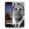 Дизайнерский пластиковый чехол для Google Pixel 3a XL Барак Обама