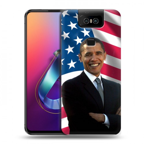 Дизайнерский пластиковый чехол для ASUS ZenFone 6 ZS630KL Барак Обама