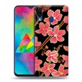 Дизайнерский пластиковый чехол для Samsung Galaxy M20 Люксовые цветы