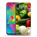 Дизайнерский пластиковый чехол для Samsung Galaxy M20 Овощи