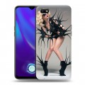 Дизайнерский силиконовый с усиленными углами чехол для OPPO A1k Леди Гага
