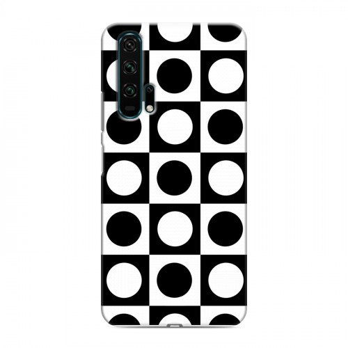 Дизайнерский силиконовый чехол для Huawei Honor 20 Pro Черно-белые фантазии